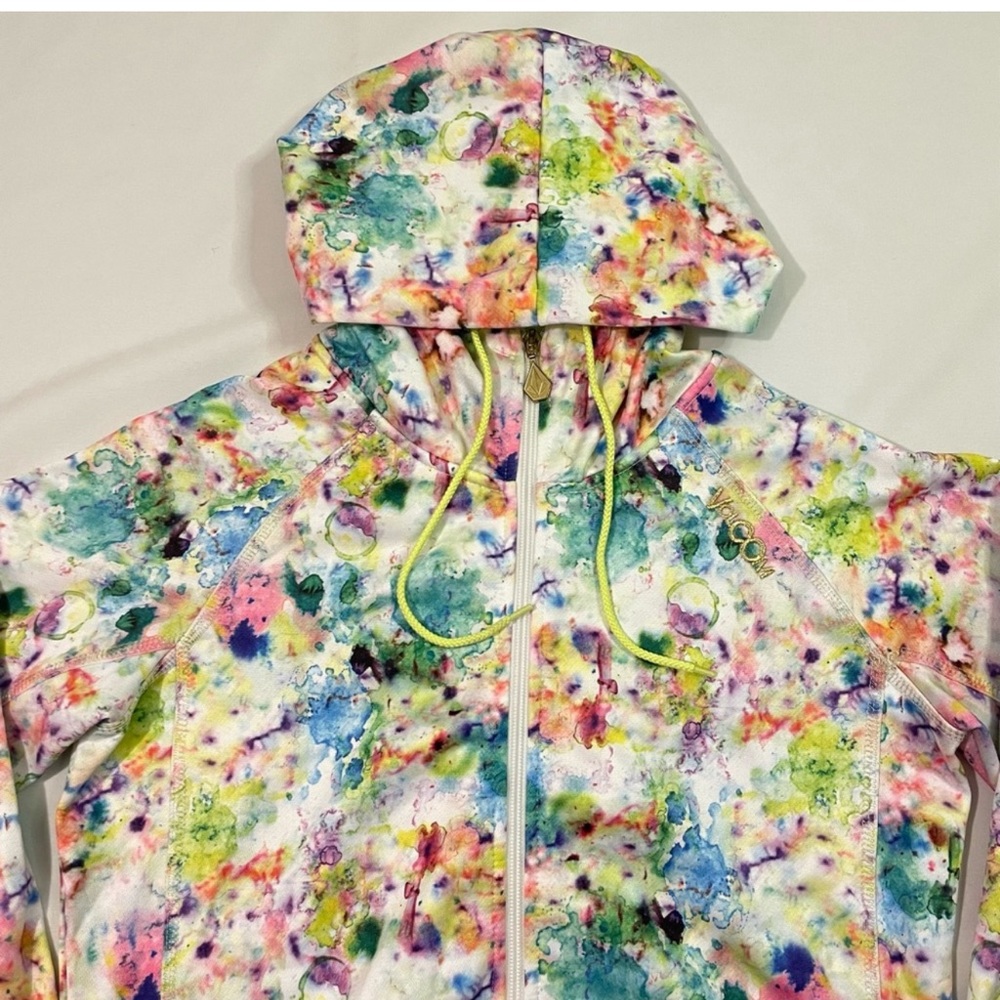 Volcom Women’s Girly Grind Hydro Zip Hoodie Size Medium / Style#B58210F0